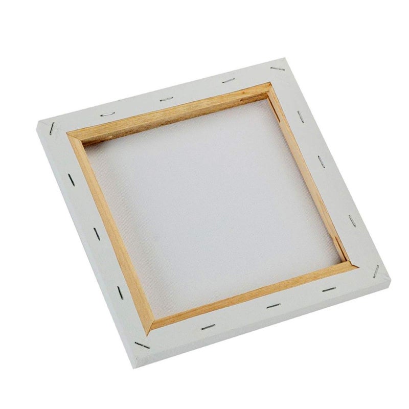 SL crafts Artist Stretched Canvas 8x8 Inch Stretched Blank Canvas Wooden Frame Pack of 6 - Image 5